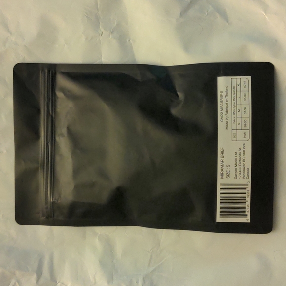 Garçon Model Black Briefs - size small, never opened! - Picture 2 of 3